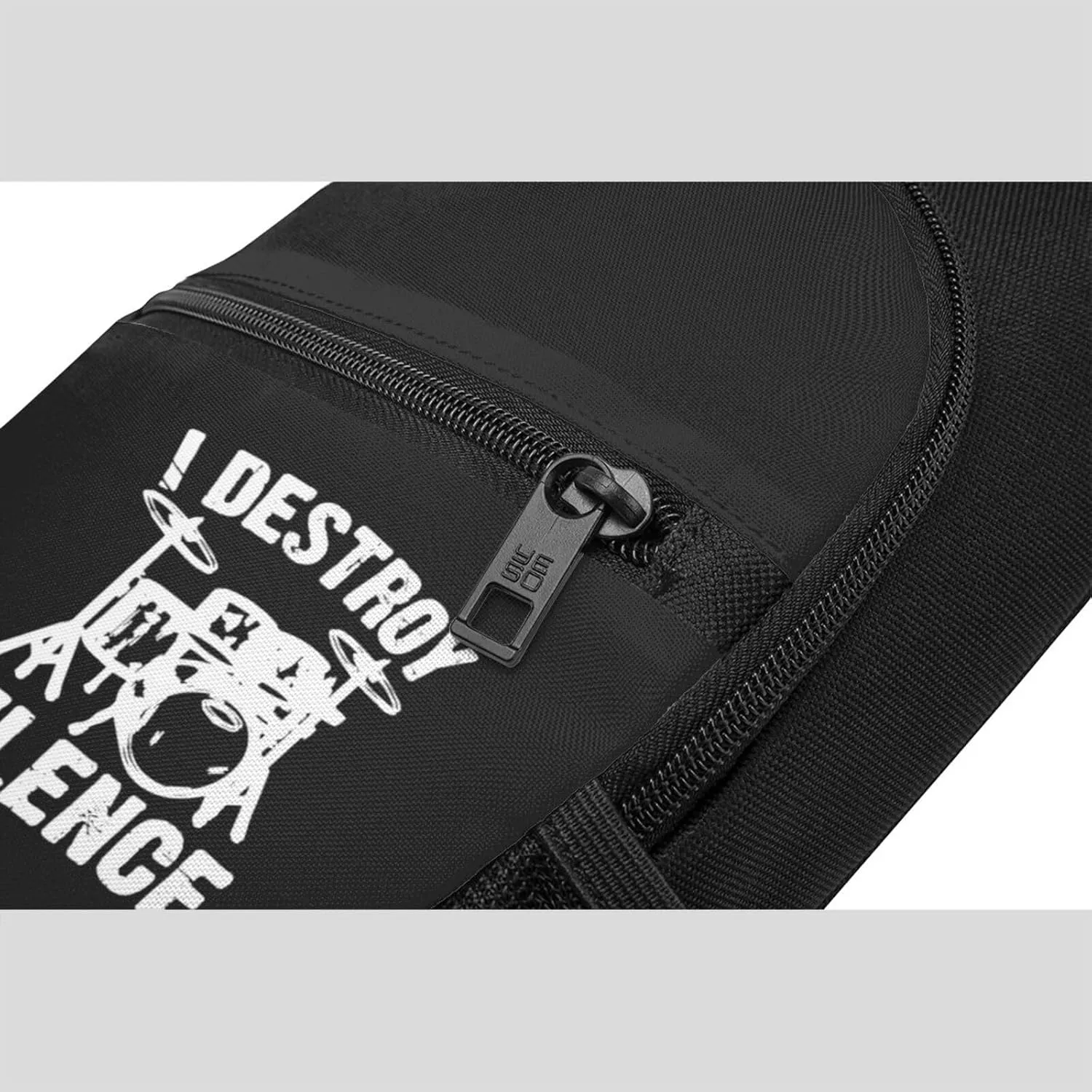 GERRIT I Destroy Silence Drums Chest Pack Leisure Shoulder Crossbody Chest Bag