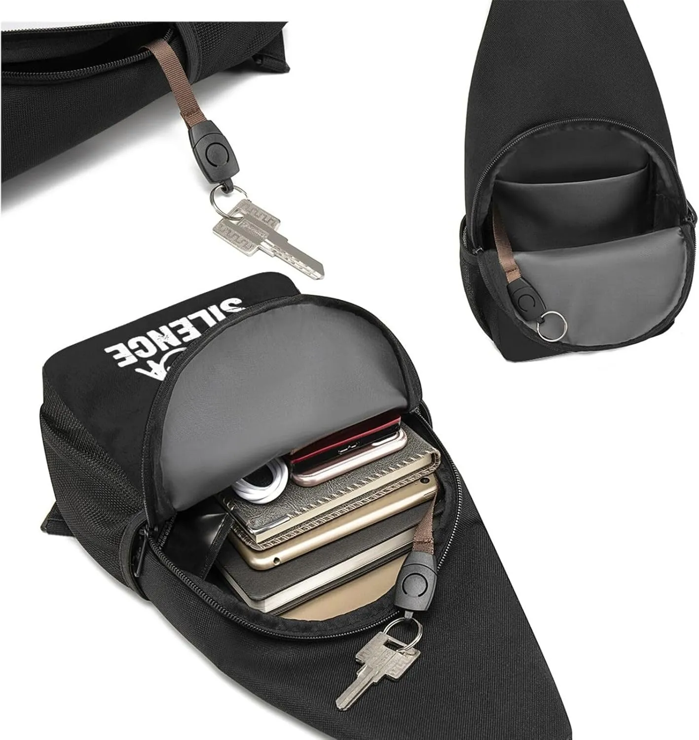 GERRIT I Destroy Silence Drums Chest Pack Leisure Shoulder Crossbody Chest Bag