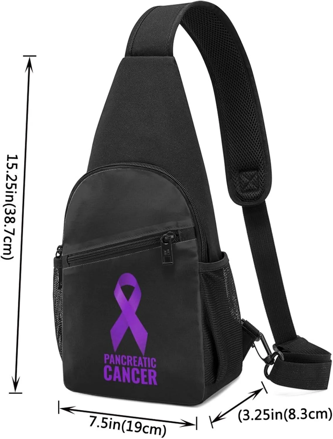 GERRIT Pancreatic Cancers Chest Pack Leisure Shoulder Crossbody Chest Bag