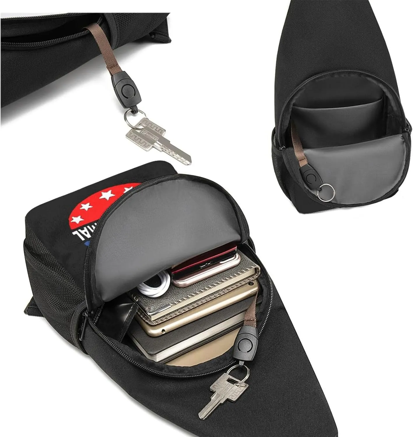 GERRIT Teams Normal Chest Pack Leisure Shoulder Crossbody Chest Bag