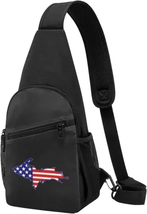 GERRIT Upper Peninsula of Michigan Chest Pack Leisure Shoulder Crossbody Chest Bag