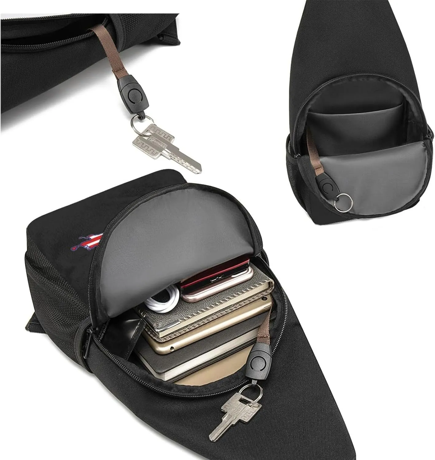 GERRIT Upper Peninsula of Michigan Chest Pack Leisure Shoulder Crossbody Chest Bag