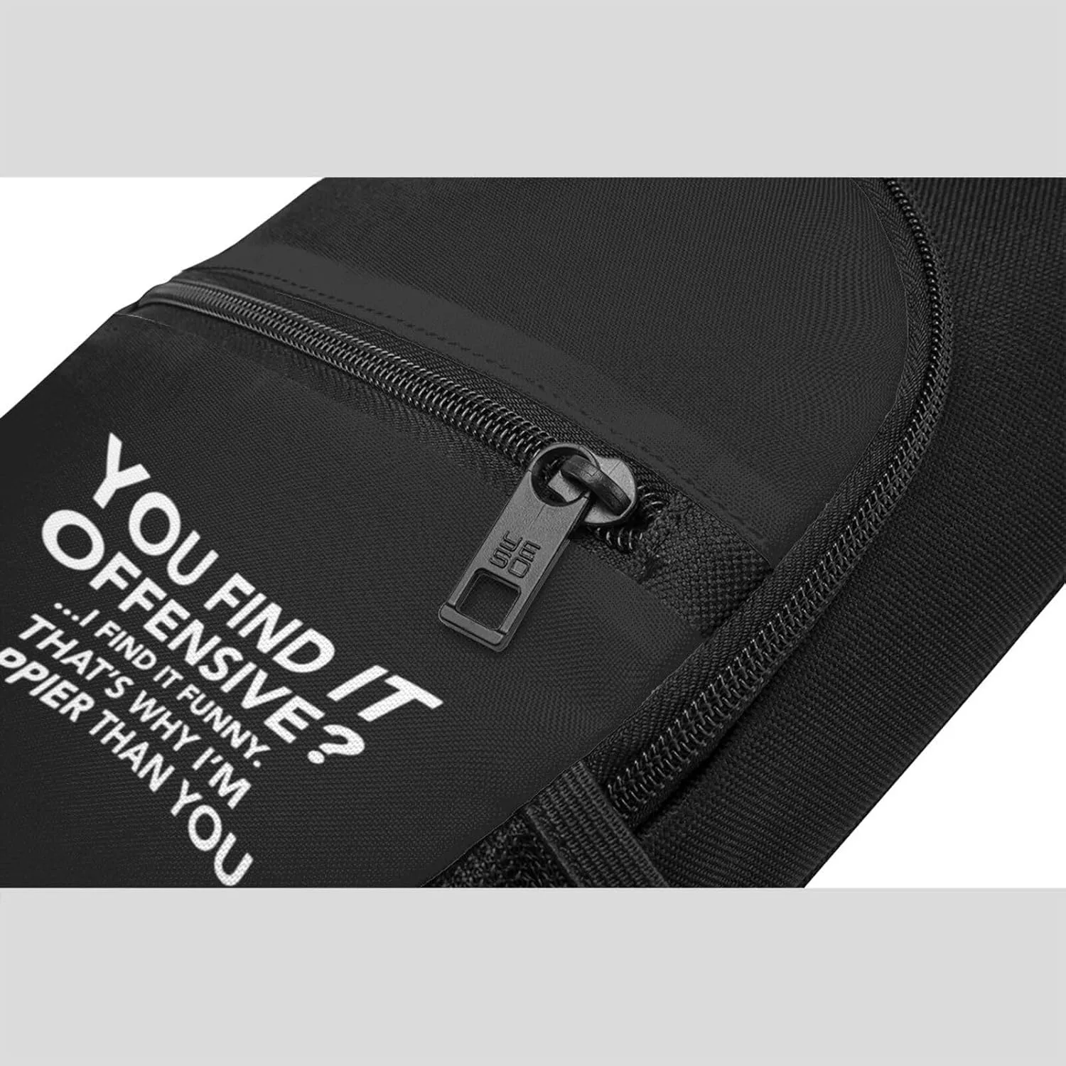 GERRIT You Find It Offensive Chest Pack Leisure Shoulder Crossbody Chest Bag