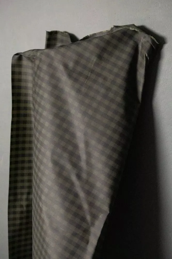Gingham Organic Cotton Oilskin, Scottish Green