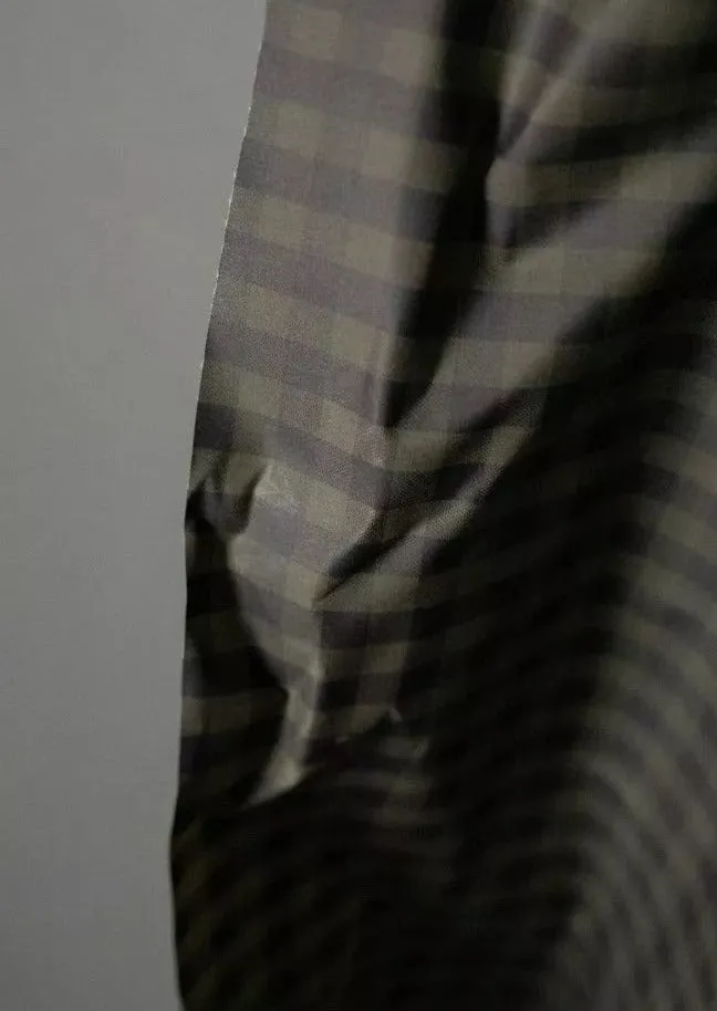 Gingham Organic Cotton Oilskin, Scottish Green
