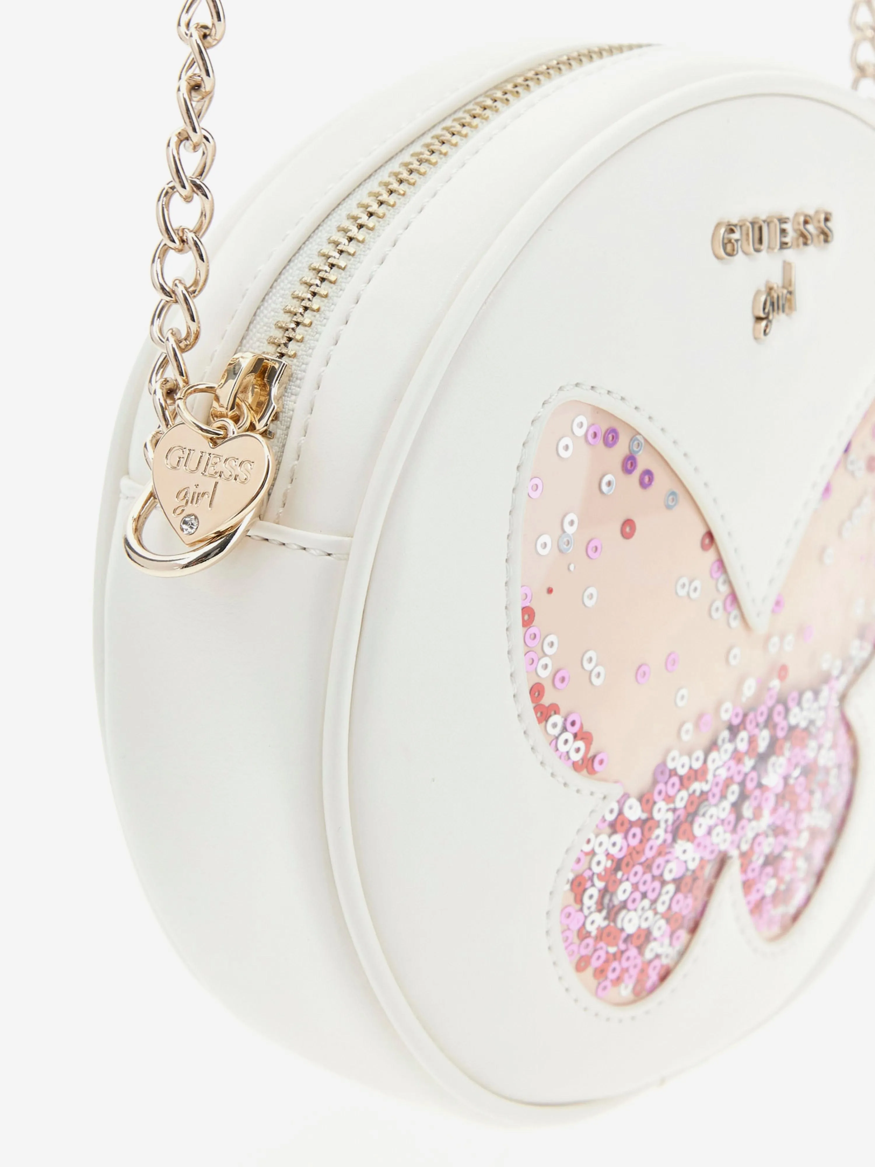 Girls Butterfly Circle Bag in Ivory