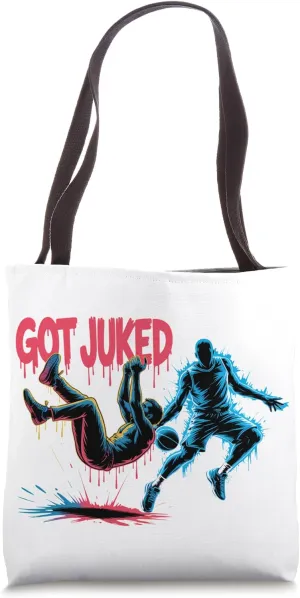 Got Juked Drip Basketball Crossover Dribble Falling Defender Tote Bag