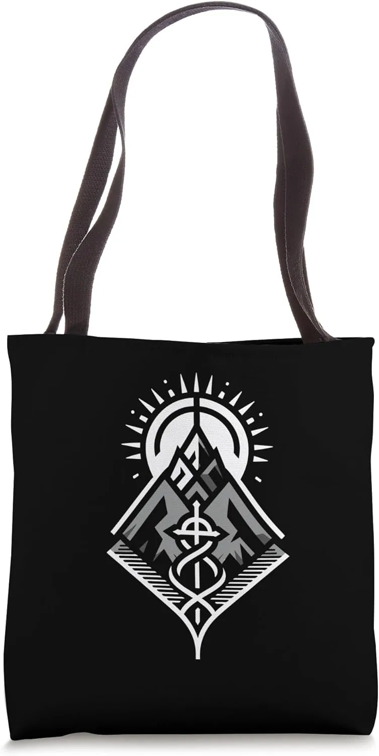 Gothic Peak Adventure - Hiking & Gothic Fusion Tote Bag