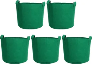 Grow Bags, 5 Gallon, Green