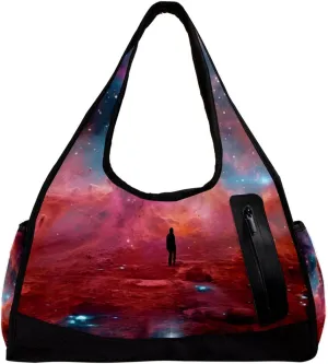 Gym Bags for Men,Travel Duffel Bags for Women,Colorful Nebula Space Universe,Workout Bag