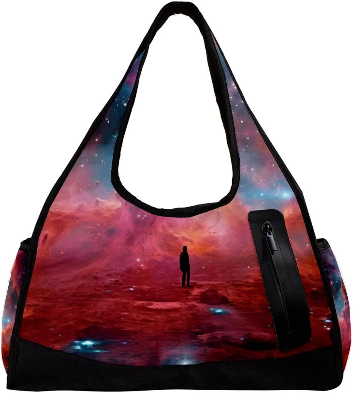 Gym Bags for Men,Travel Duffel Bags for Women,Colorful Nebula Space Universe,Workout Bag
