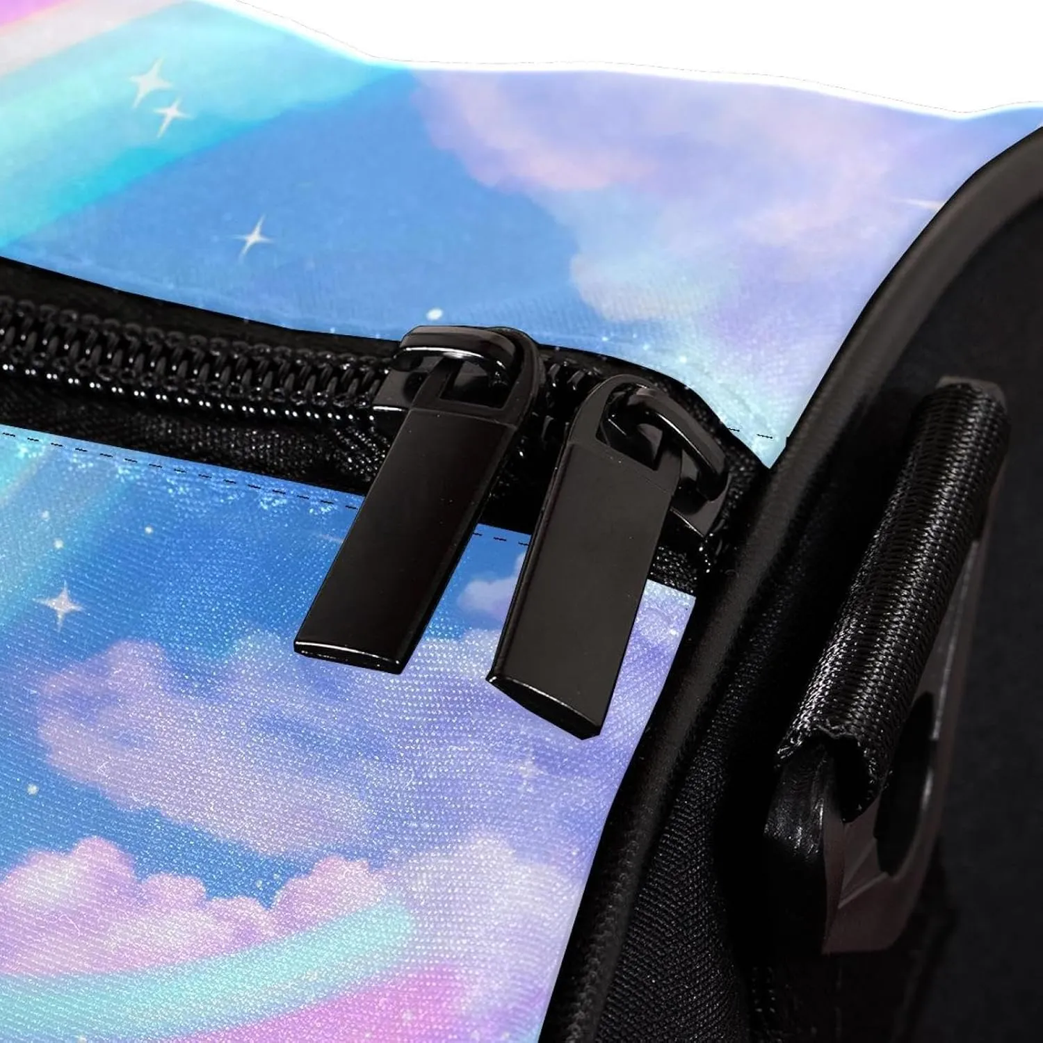 Gym Bags for Men,Travel Duffel Bags for Women,Colorful Rainbow Clouds Galaxy,Workout Bag