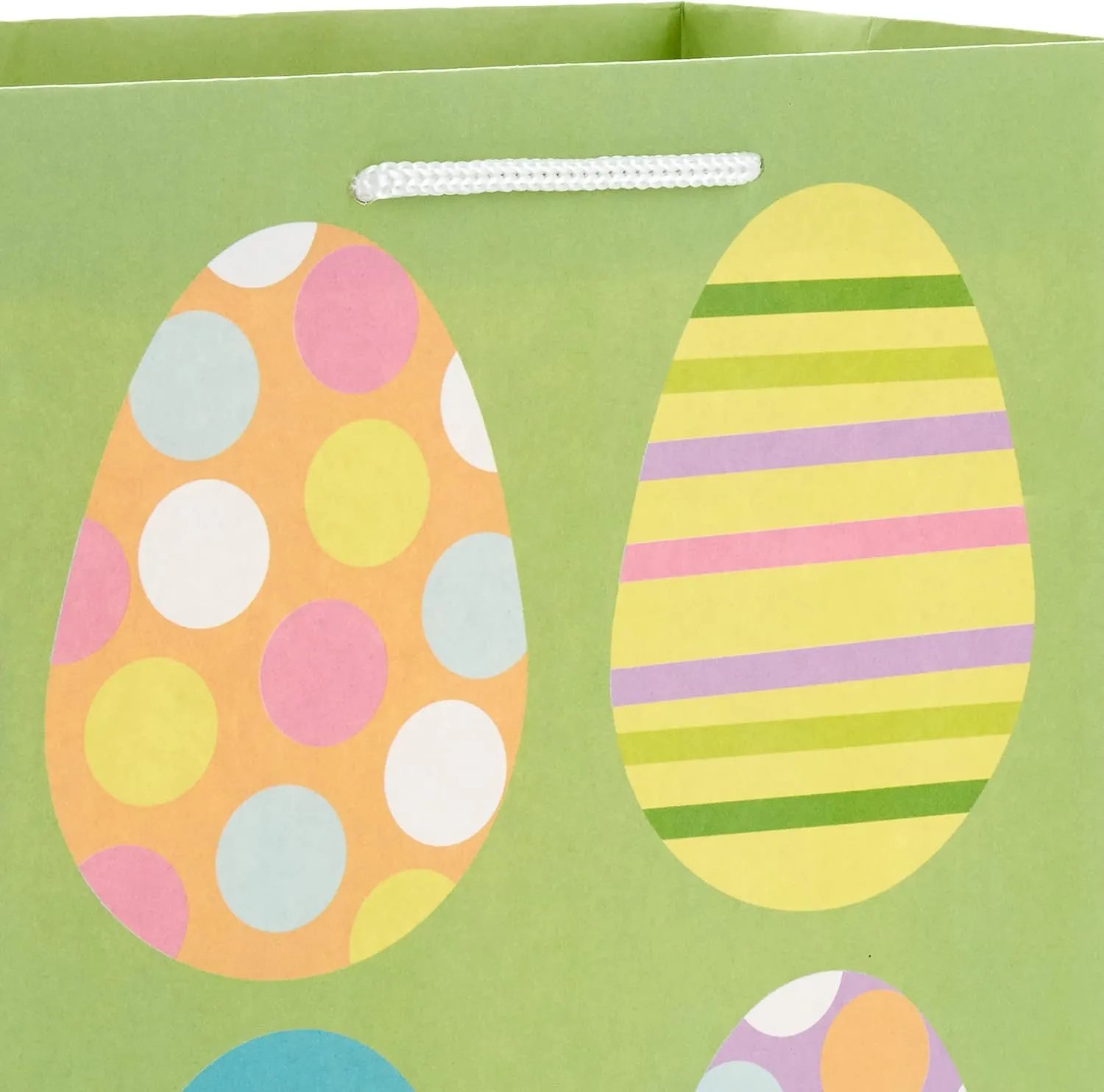 Hallmark 9" Medium Easter Gift Bag Bundle (4 Bags: Happy Easter, Stripes, Eggs, Bunny) for Kids, Grandchildren, Nieces, Nephews (Pack of 2)