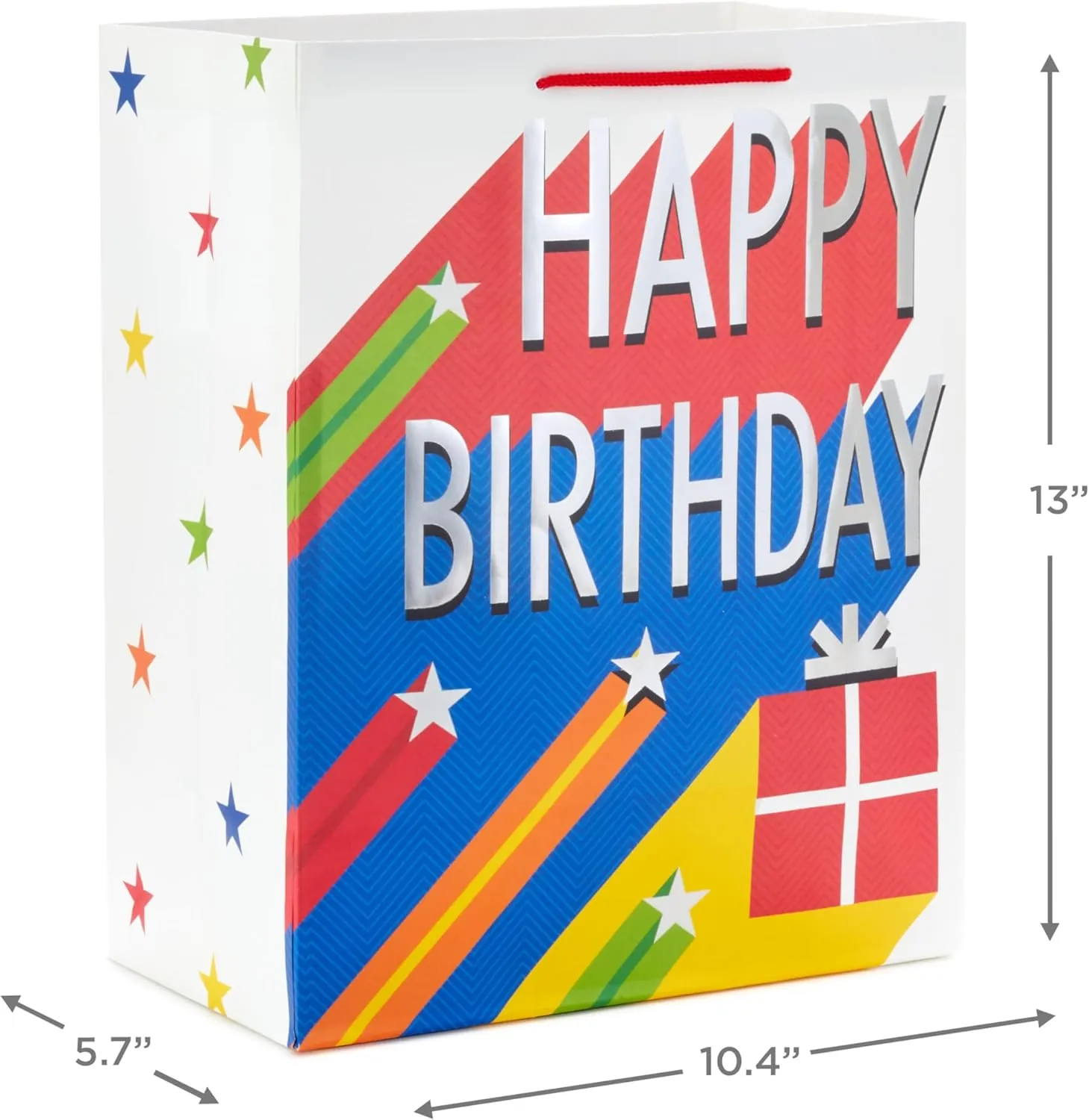 Hallmark Assorted Birthday Gift Bags (8 Bags: 4 Medium 9", 4 Large 13") for Kids, Teachers, Grandchildren, Adults, Siblings, Parties