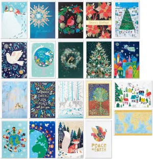 Hallmark UNICEF Boxed Christmas Cards Assortment, 20 Designs (20 Cards and 21 Envelopes)