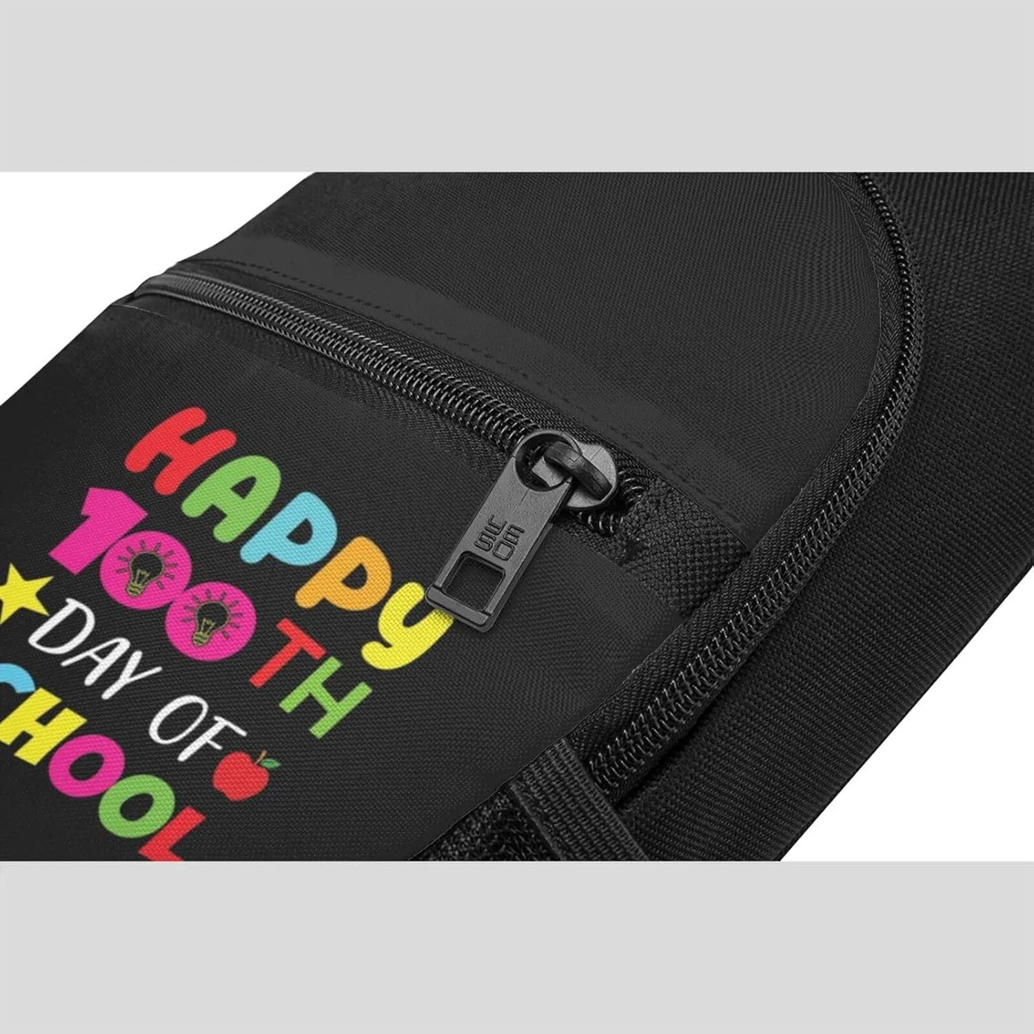 Happy 100th Day of School Chest Pack Leisure Shoulder Crossbody Chest Bag