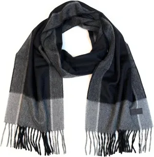 Hickey Freeman Patterned 100% Italian Cashmere Scarf for Men – Ultra-Soft Men’s Winter Scarves, 66-Inches x 12-Inches