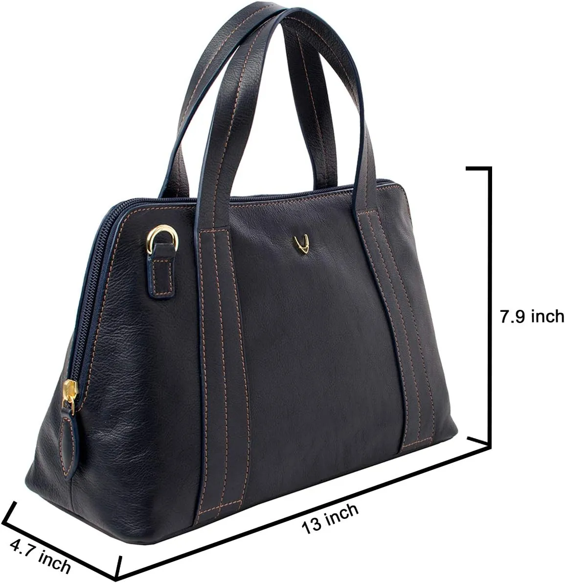 Hidesign Cerys Medium Leather Satchel Crossbody with Detachable Shoulder Strap