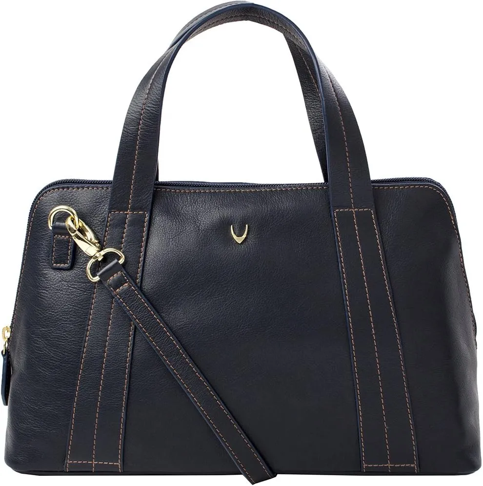 Hidesign Cerys Medium Leather Satchel Crossbody with Detachable Shoulder Strap