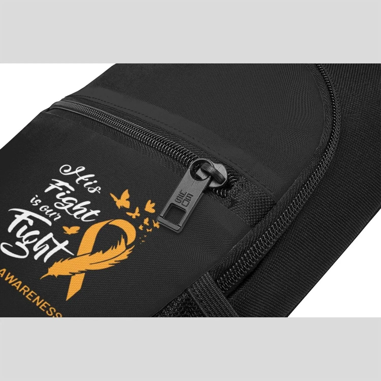 His Fight is Our Fight Adhd Awareness Chest Pack Leisure Shoulder Crossbody Chest Bag