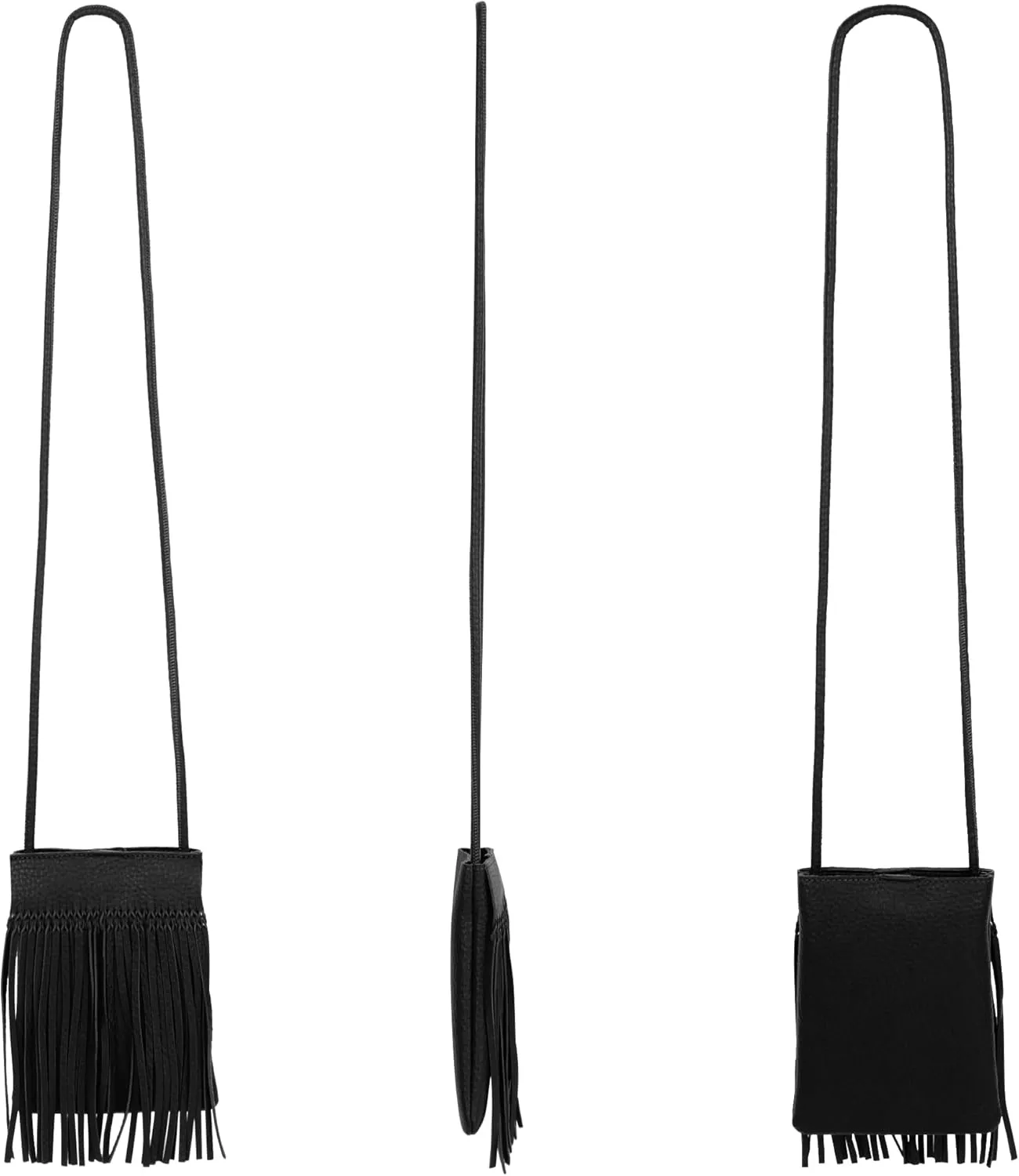Hoce Women’s Leather Fringe Messenger Bag Large Hobo Crossbody Tassel Shoulder Bags, Gift for Mom Wife Girlfriend