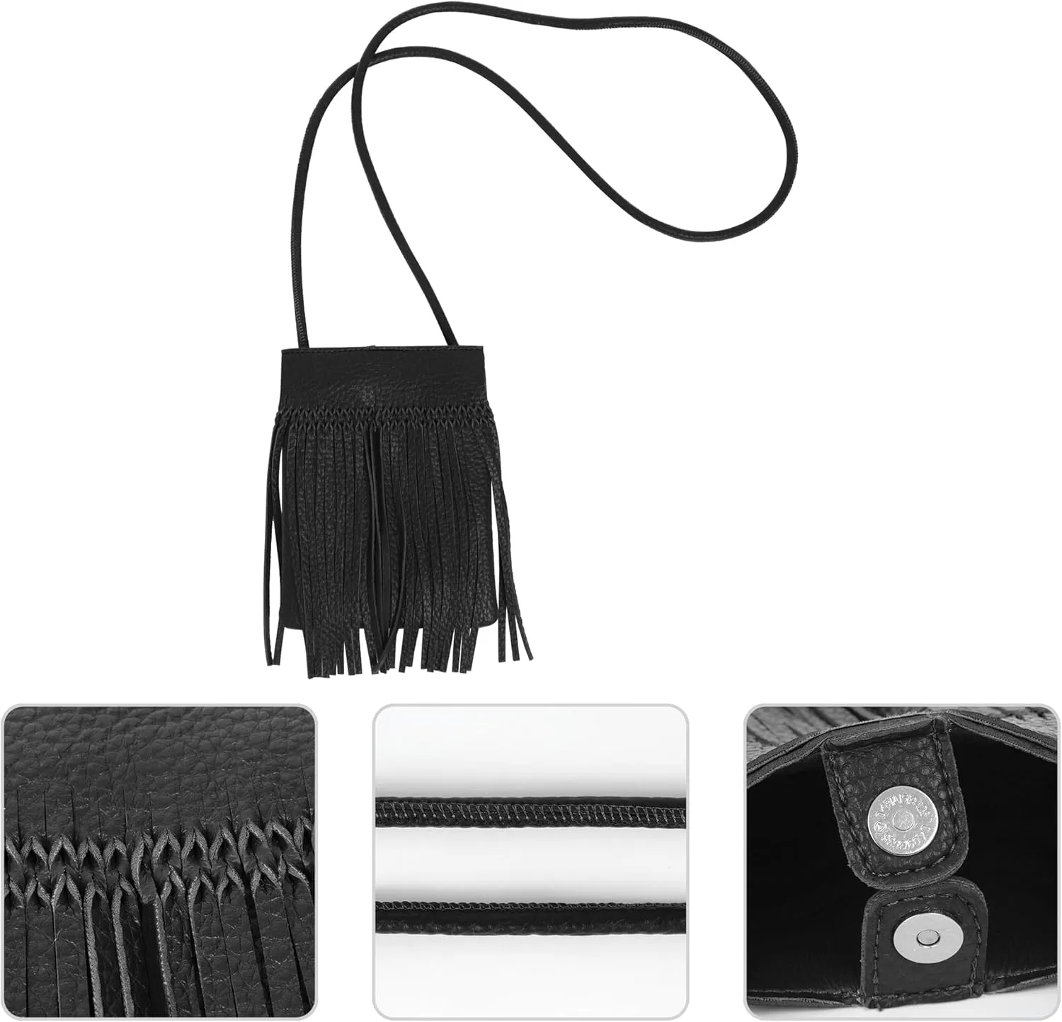 Hoce Women’s Leather Fringe Messenger Bag Large Hobo Crossbody Tassel Shoulder Bags, Gift for Mom Wife Girlfriend