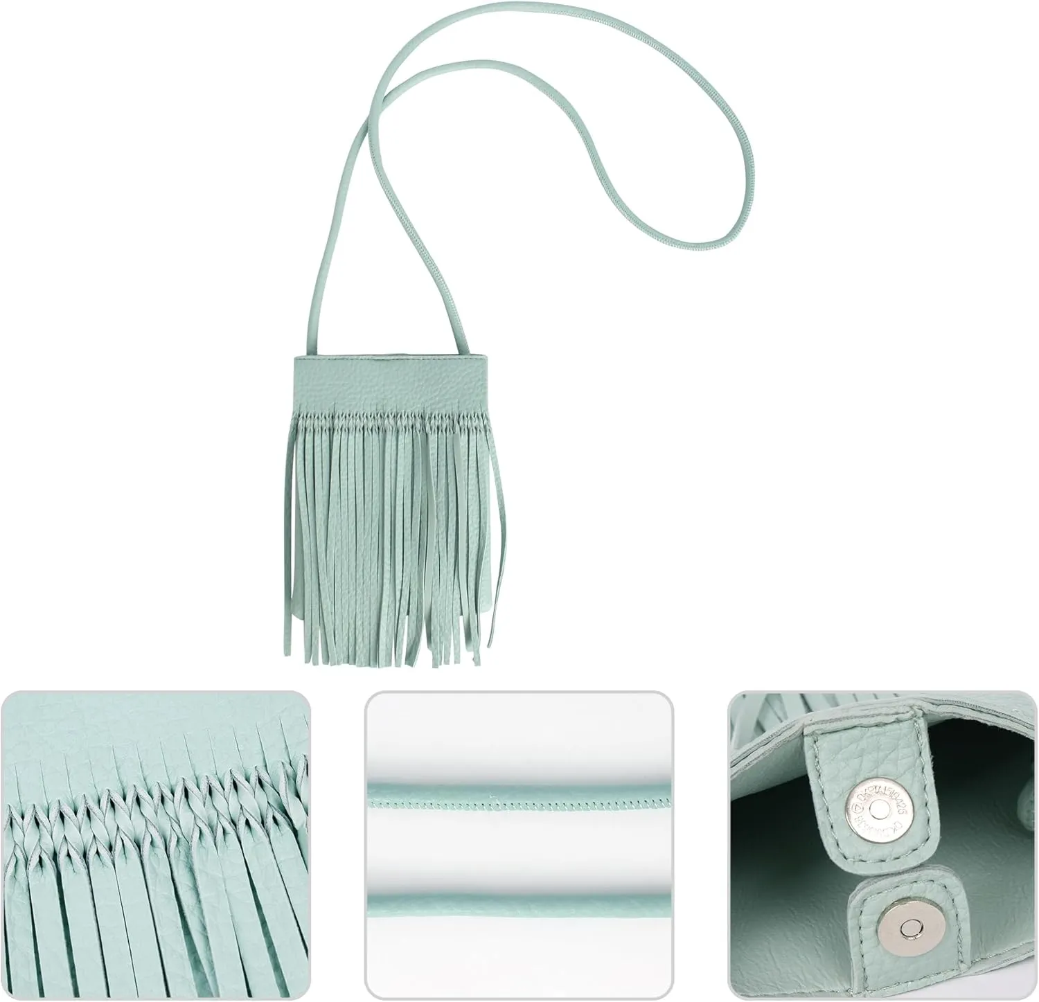 Hoce Women’s Leather Fringe Messenger Bag Large Hobo Crossbody Tassel Shoulder Bags, Gift for Mom Wife Girlfriend