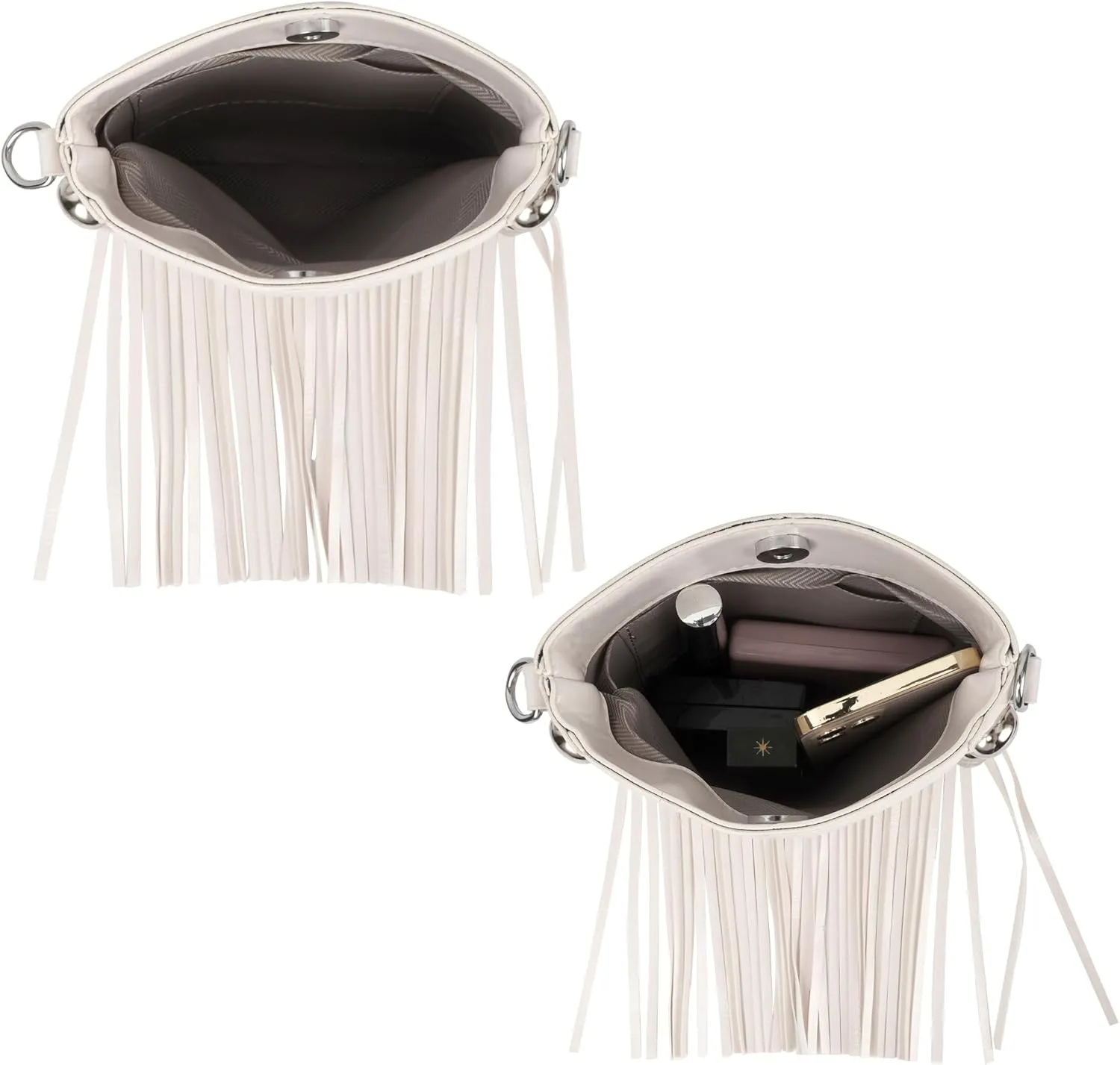 Hoce Women’s Leather Fringe Messenger Bag Large Hobo Crossbody Tassel Shoulder Bags, Gift for Mom Wife Girlfriend