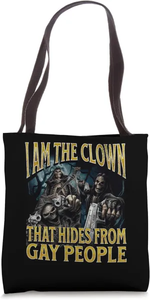 Homosexual Tendencies Funny Hard Skeleton Meme Bootleg Tote Bag
