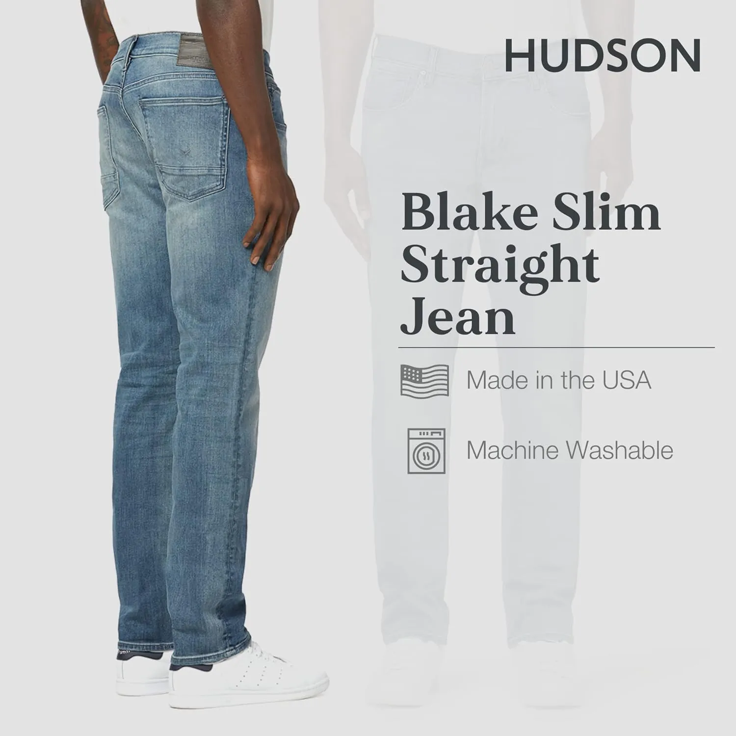 HUDSON Men's Blake Slim Straight Jean Rp