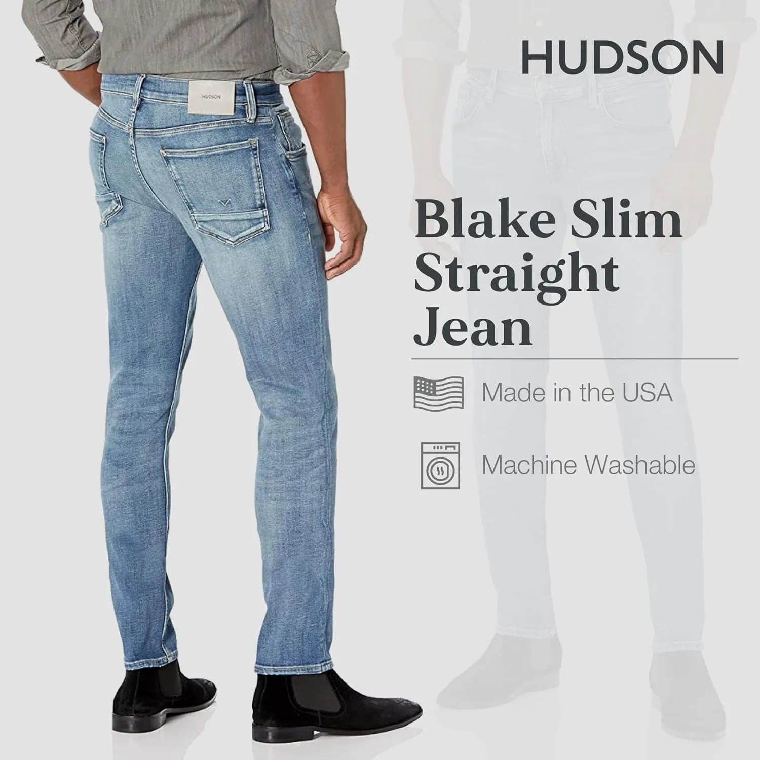 HUDSON Men's Blake Slim Straight