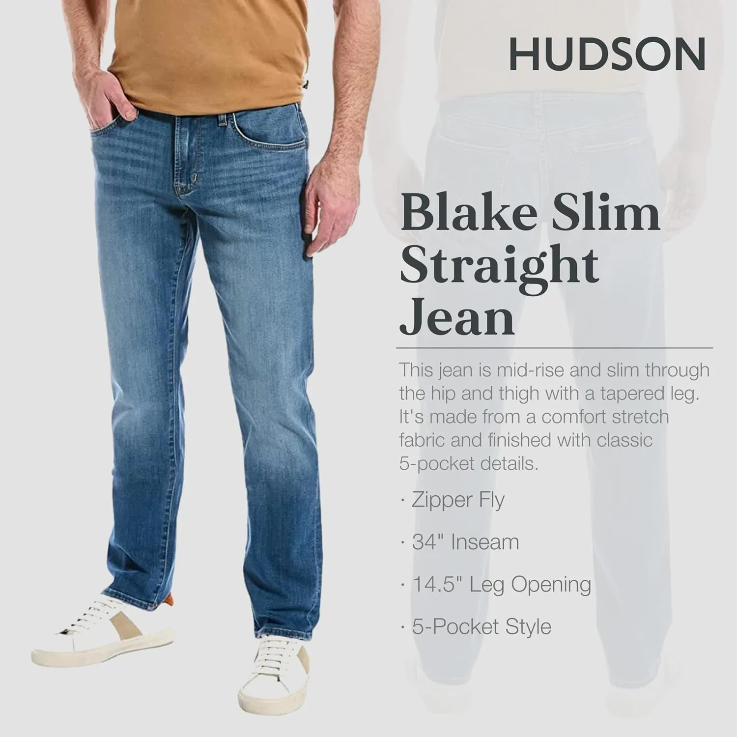 HUDSON Men's Blake Slim Straight