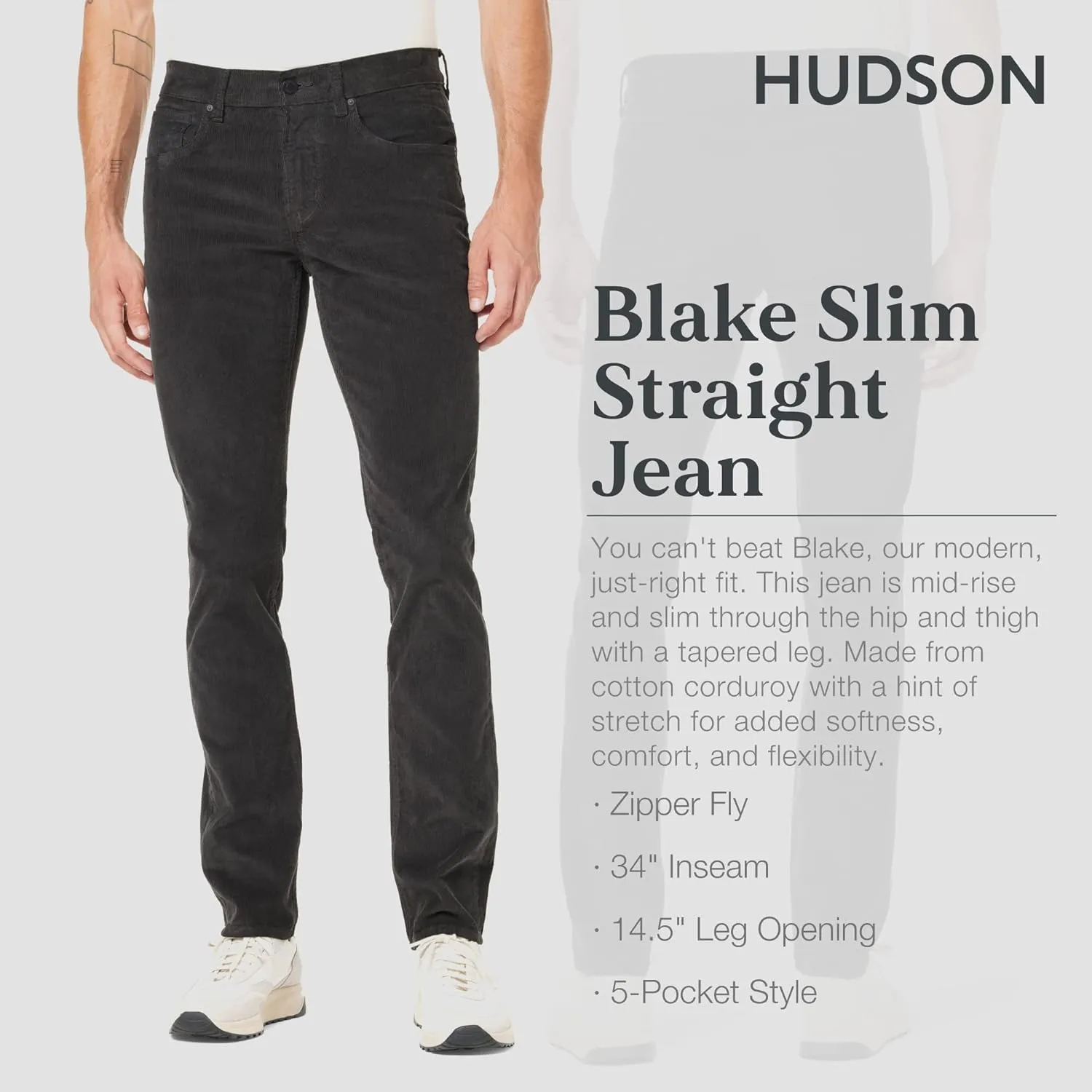 HUDSON Men's The Blake Fashion Jean