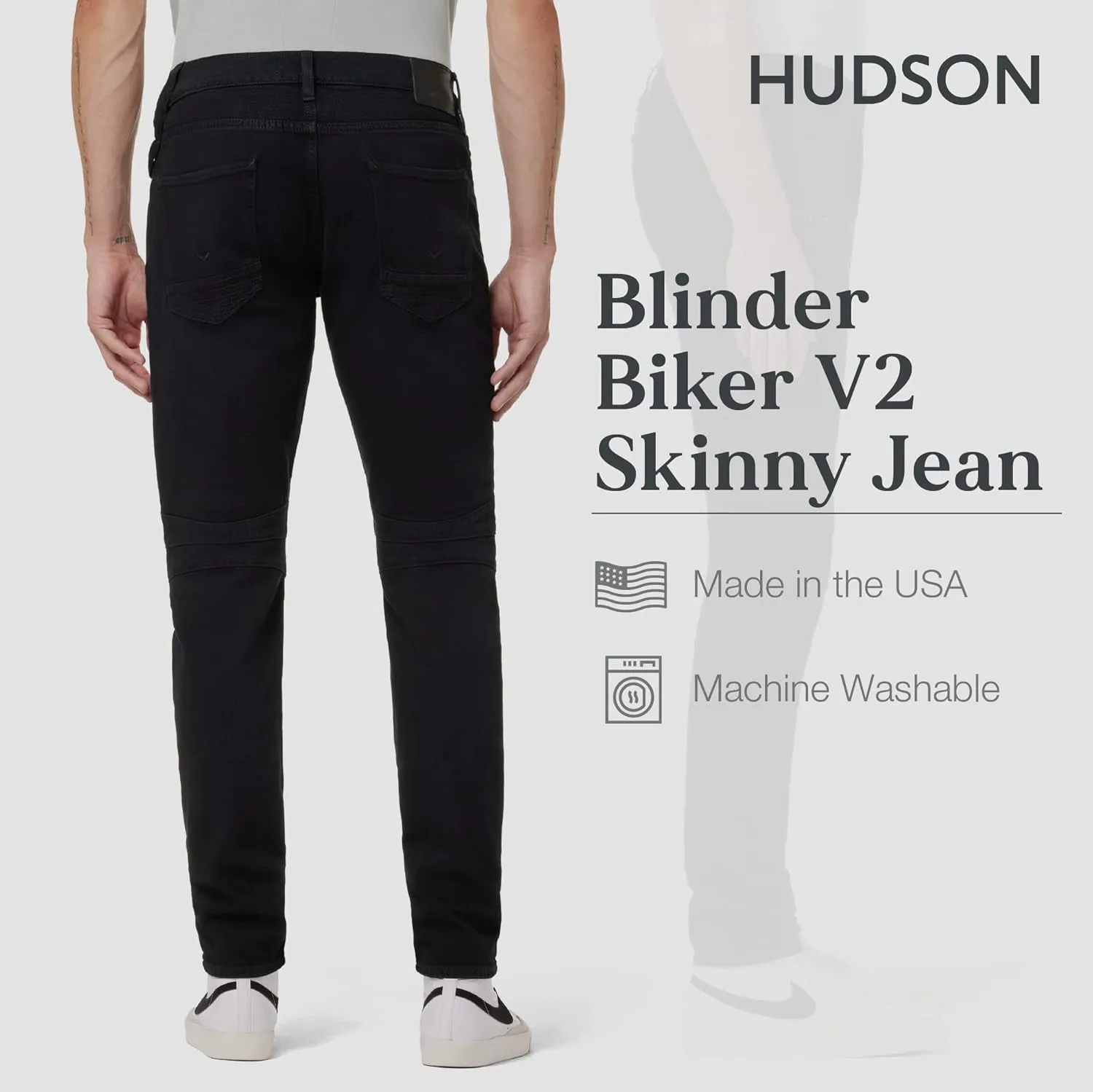 HUDSON Men's The Blinder V.2 Skinny Biker Jean Rp
