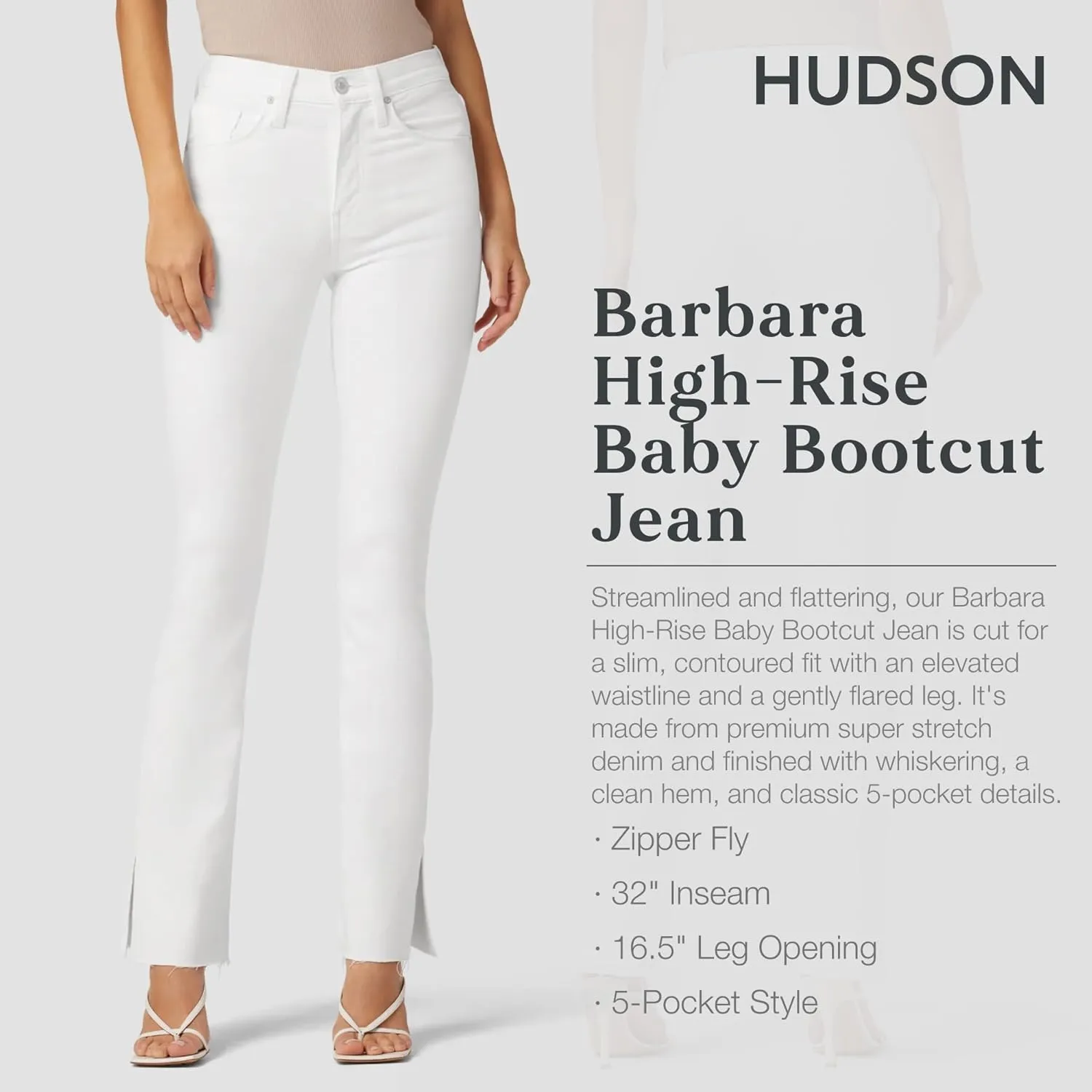 HUDSON Women's Barbara High-Rise Baby Boot Jean