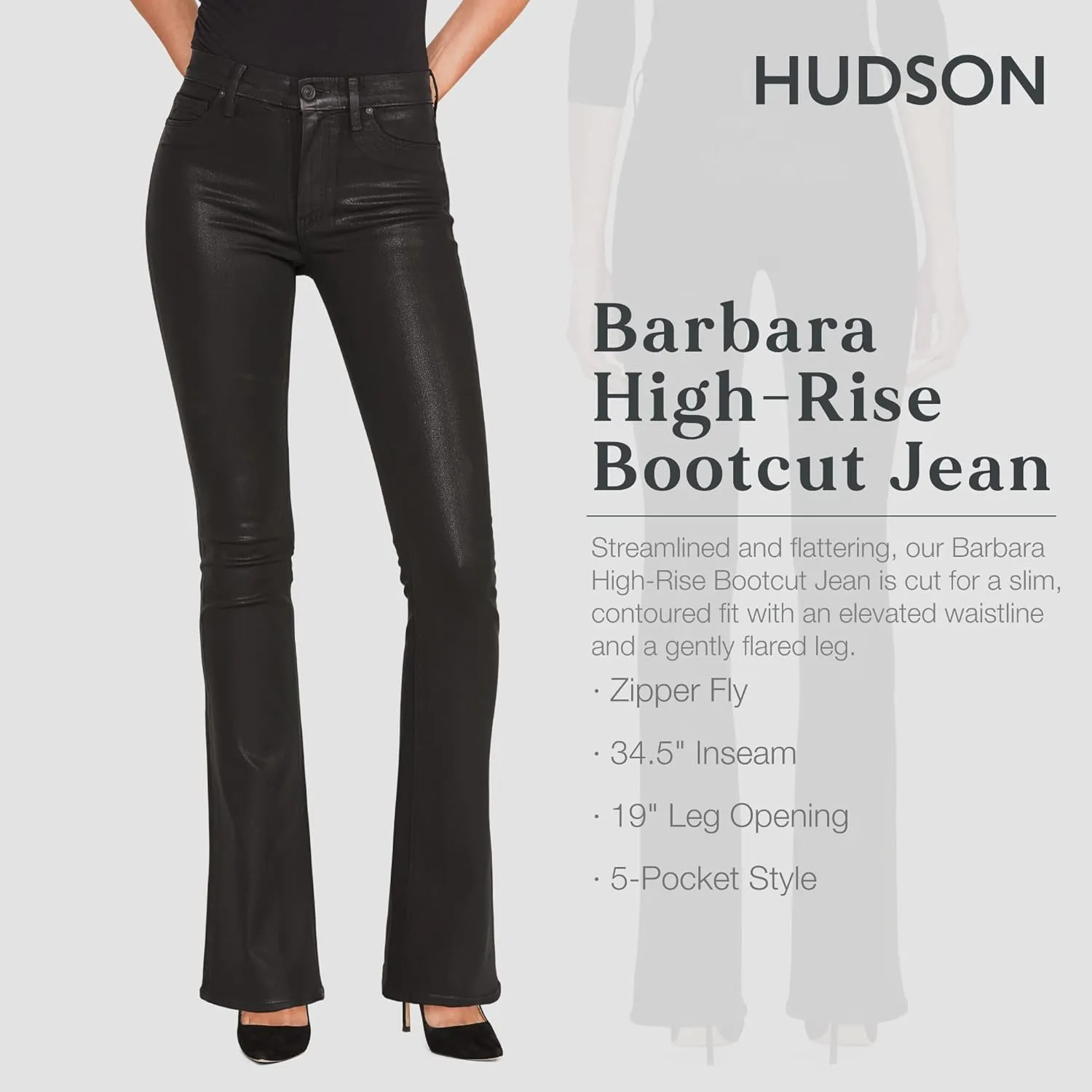 HUDSON Women's Barbara High Rise Bootcut Jean