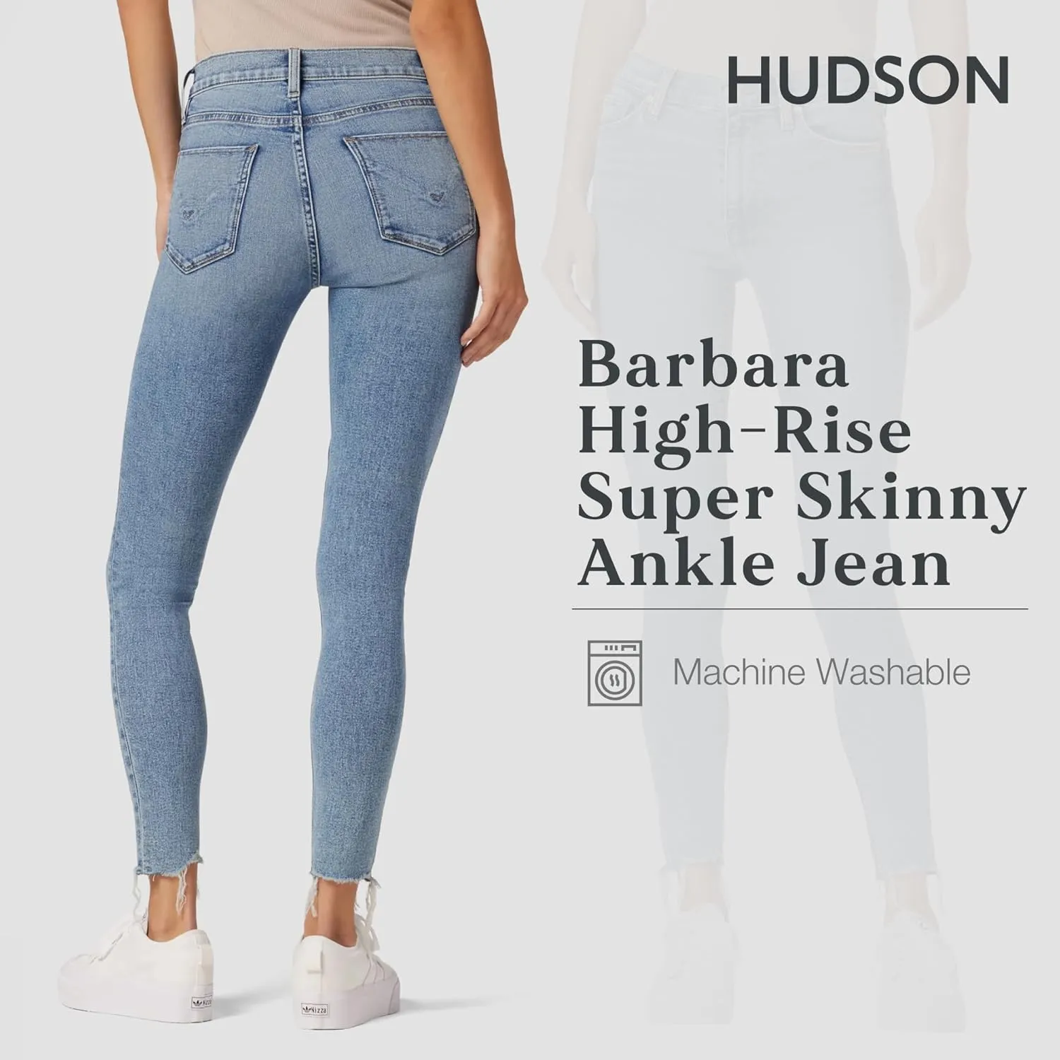 HUDSON Women's Barbara High Rise Super Skinny Ankle Jean