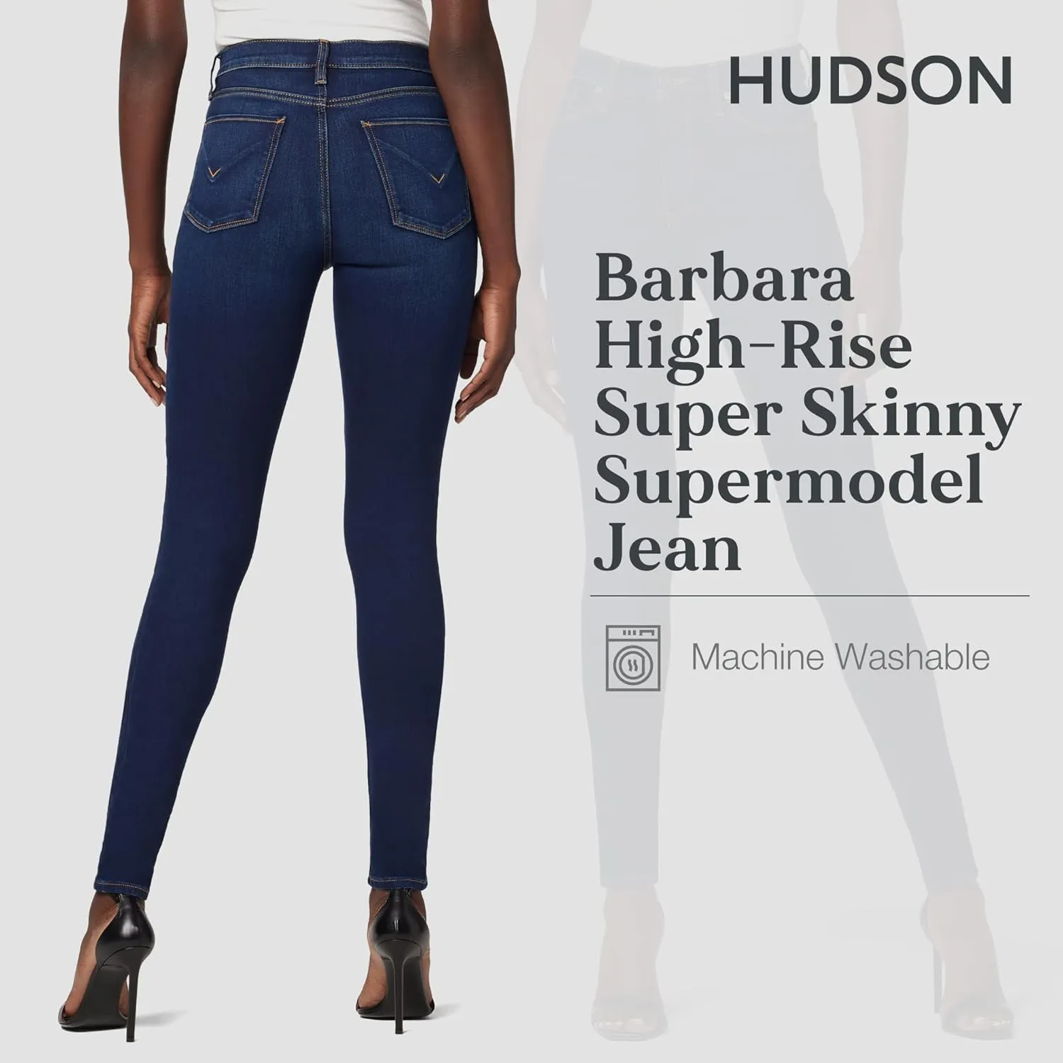 HUDSON Women's Barbara High Rise Super Skinny Jean
