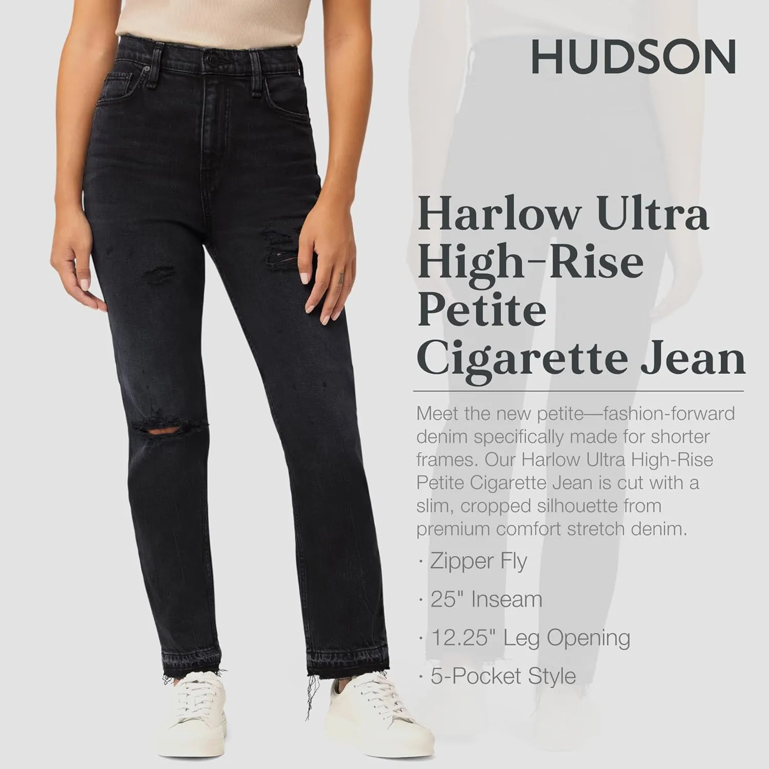 HUDSON Women's Harlow Ultra High-Rise Cigarette Petite