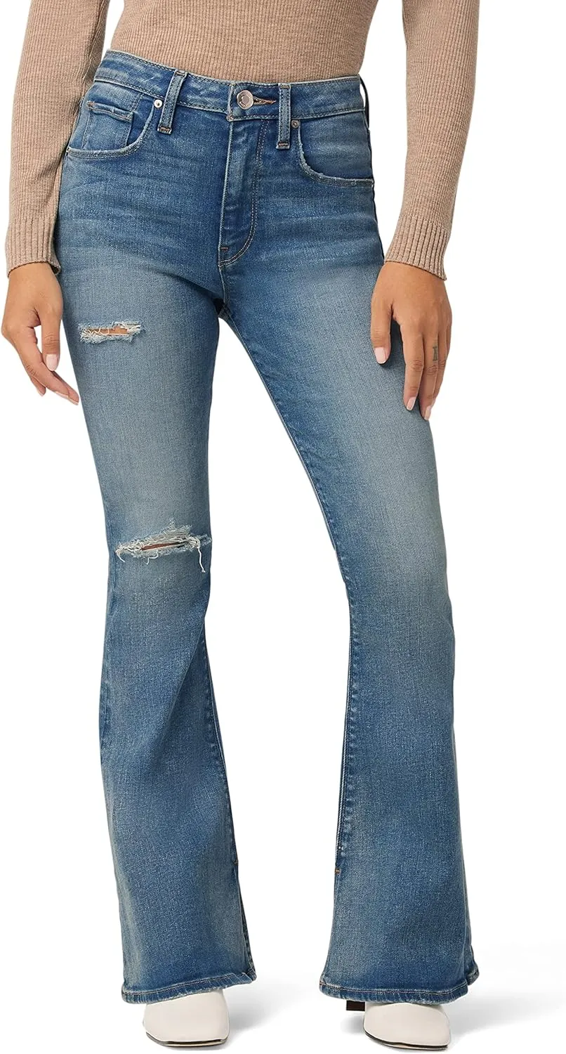HUDSON Women's Holly High Rise, Petite, Flare Jean
