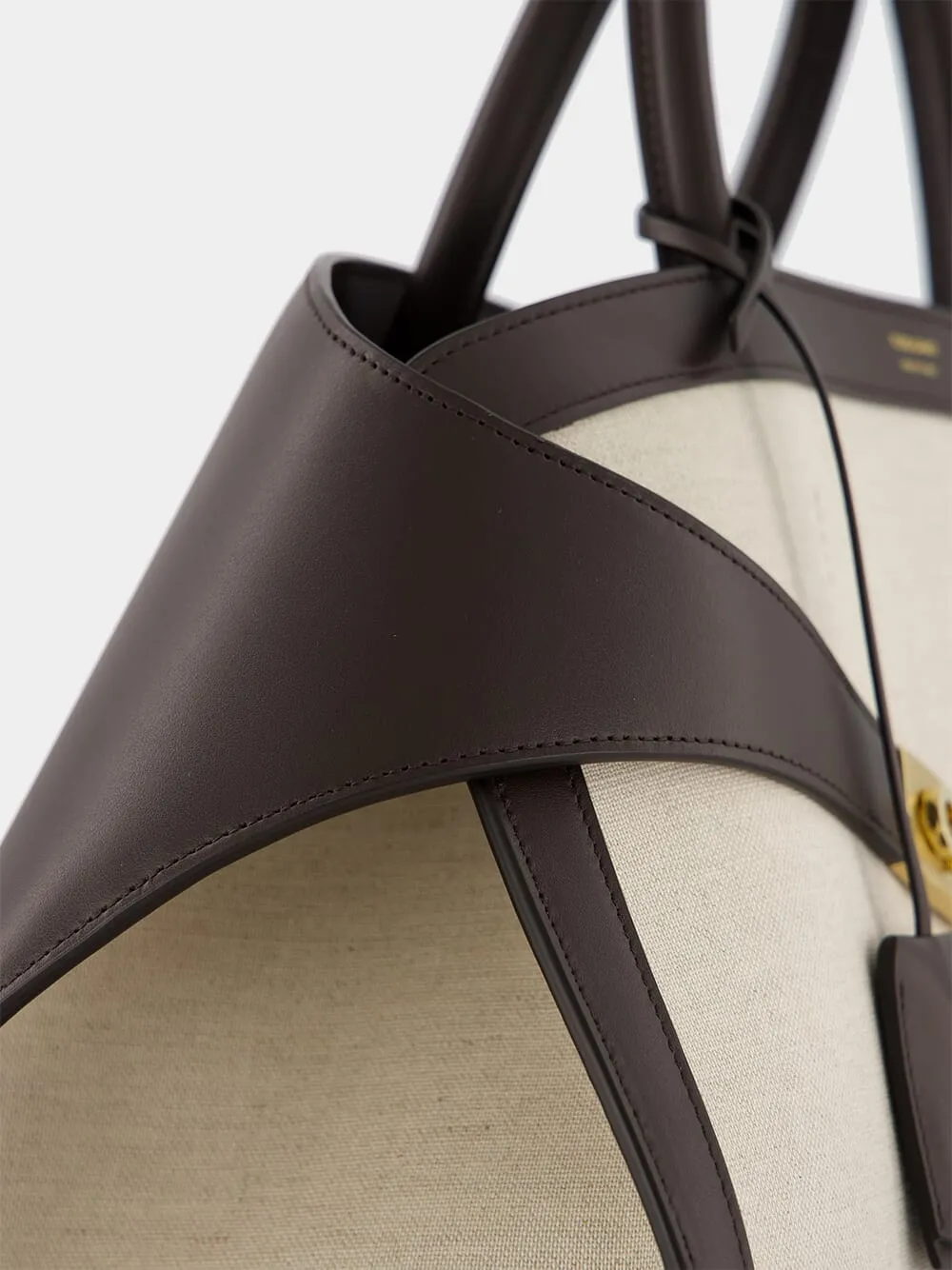 Hug Medium Canvas and Leather Bag