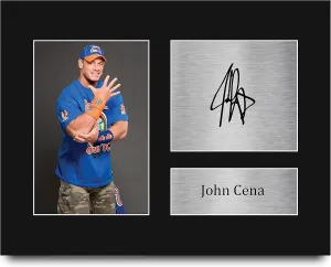 HWC Trading John Cena Wrestling Gifts Printed Signed Autograph Picture for WWE & WWF Memorabilia Fans - US Letter
