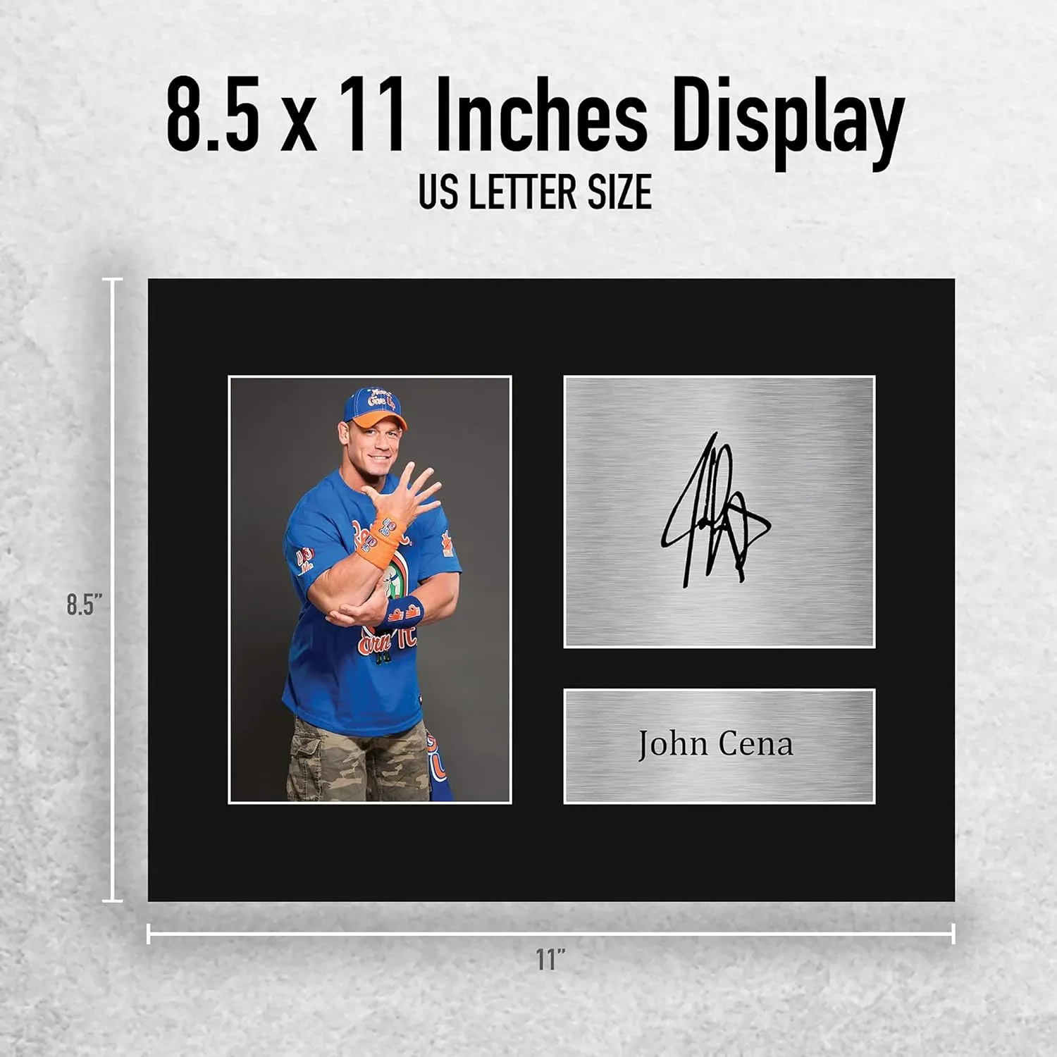 HWC Trading John Cena Wrestling Gifts Printed Signed Autograph Picture for WWE & WWF Memorabilia Fans - US Letter