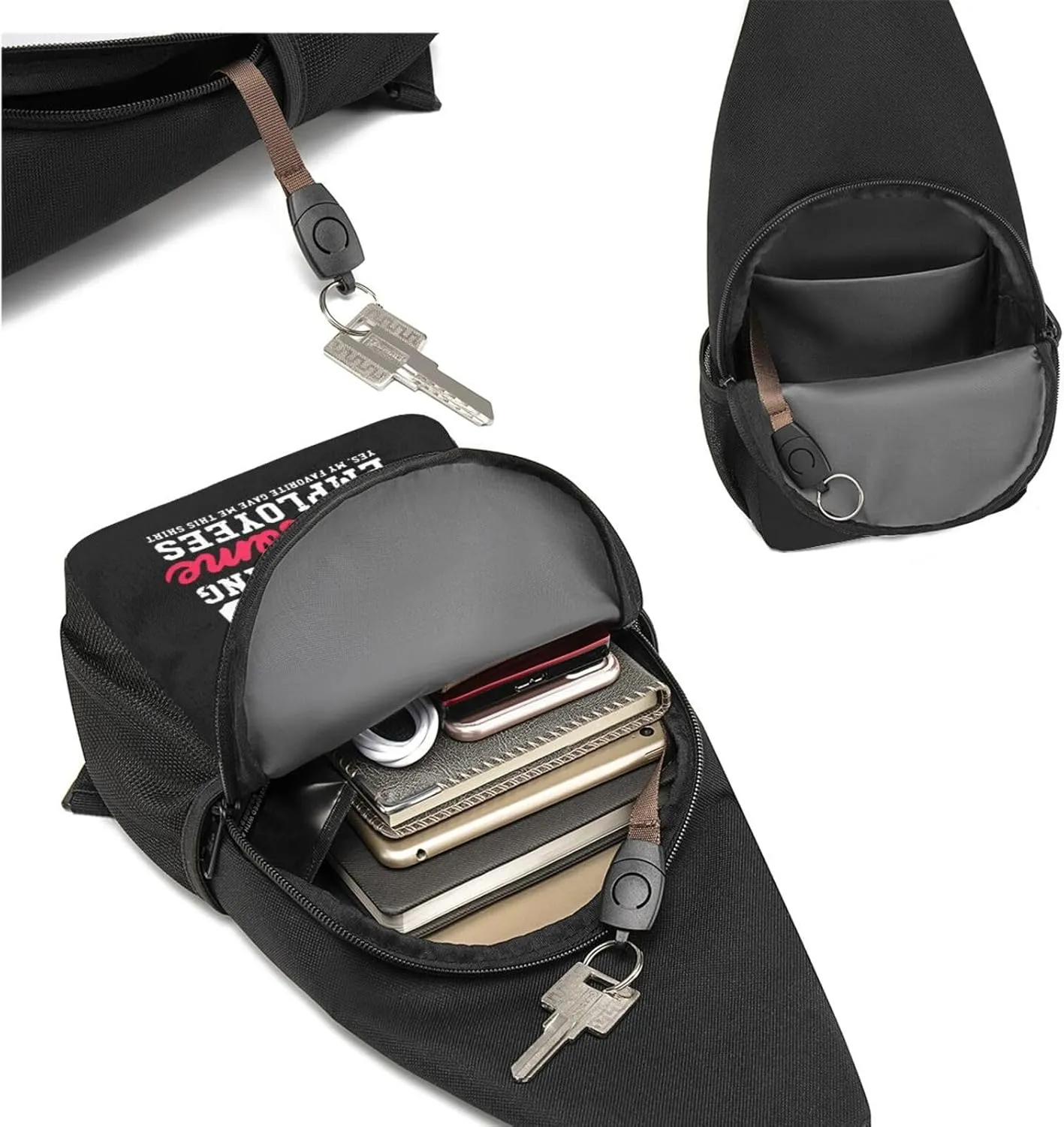 I Am A Proud Boss Of Freaking Awesome Employees Chest Pack Leisure Shoulder Crossbody Chest Bag