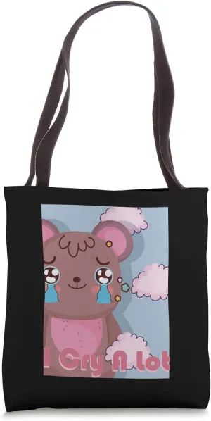 I Cry A Lot Kawaii Pastel Cute Weeb Tote Bag