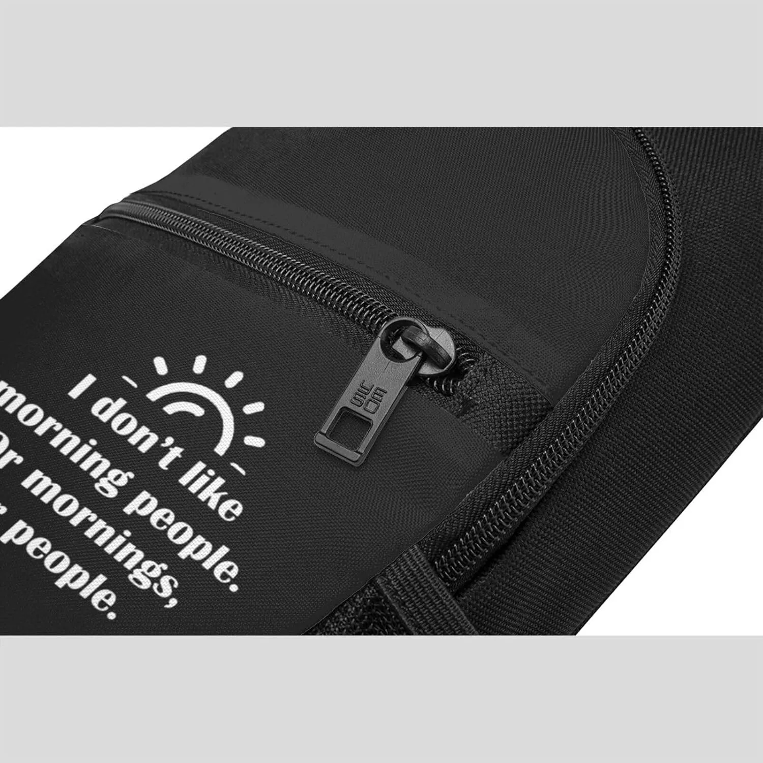 I Don't Like Morning People Chest Pack Leisure Shoulder Crossbody Chest Bag