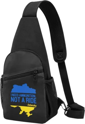 I Need Ammunition Not A Ride Chest Pack Leisure Shoulder Crossbody Chest Bag