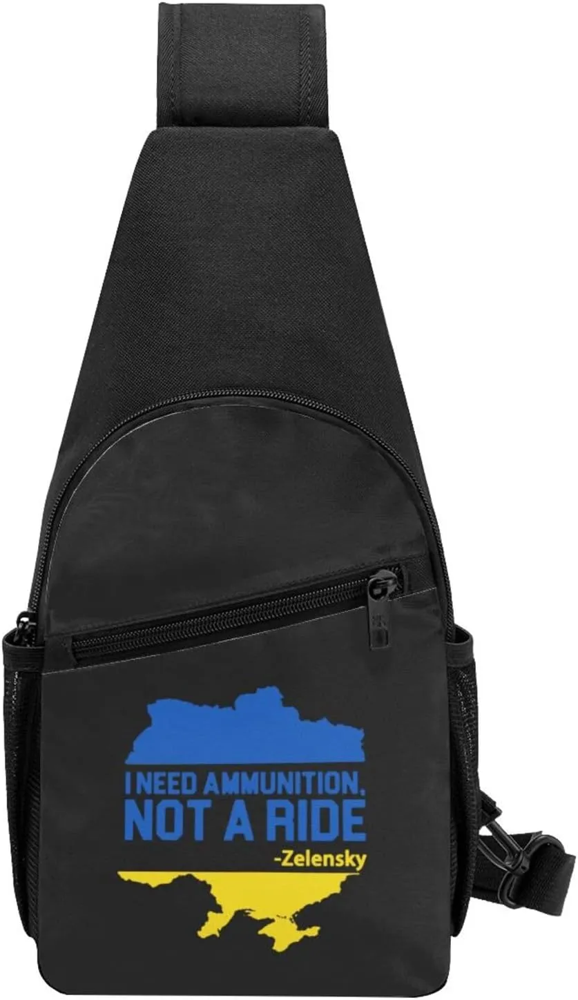 I Need Ammunition Not A Ride Chest Pack Leisure Shoulder Crossbody Chest Bag