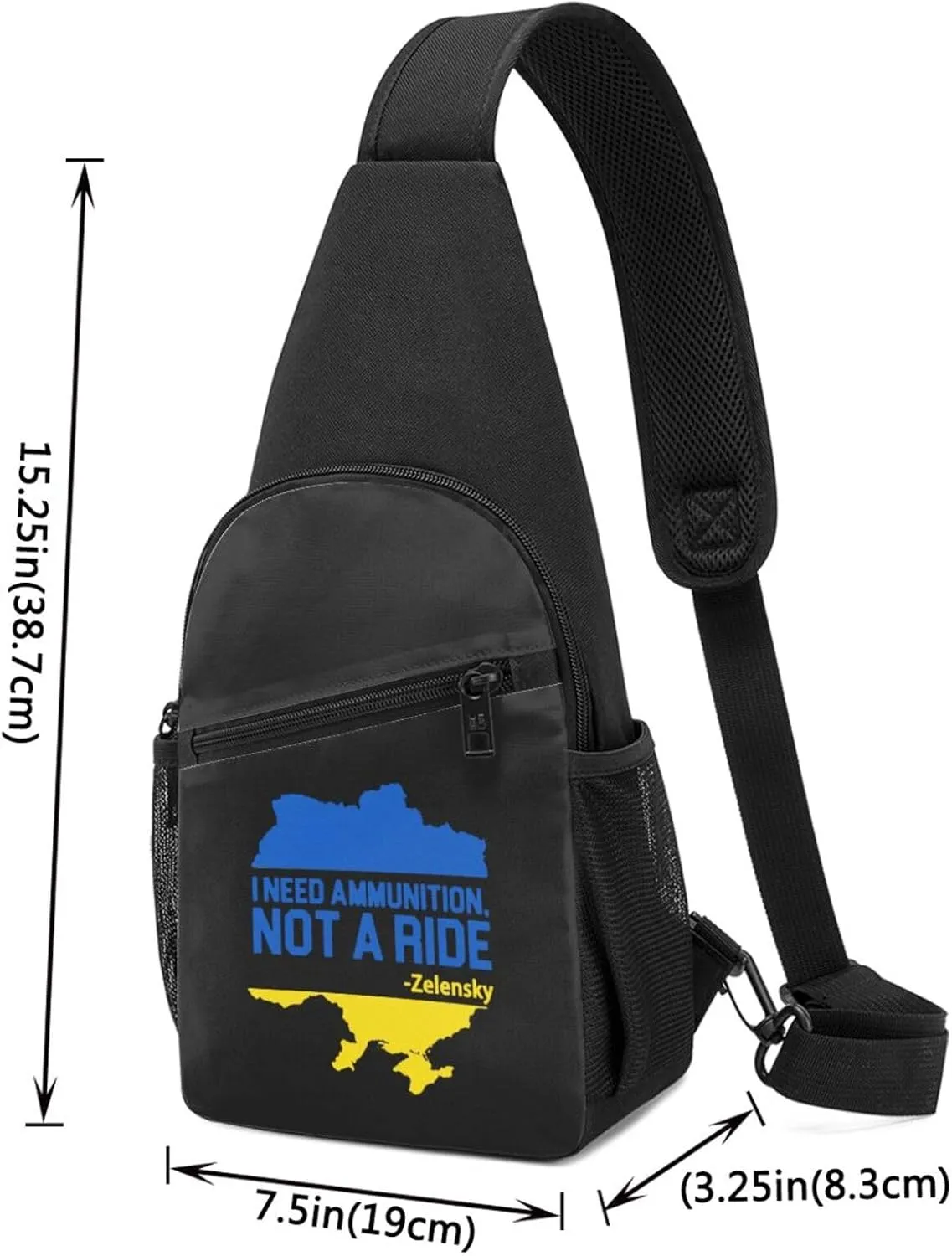 I Need Ammunition Not A Ride Chest Pack Leisure Shoulder Crossbody Chest Bag