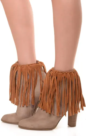 ICONOFLASH Women's Vegan Suede Boot Cuffs